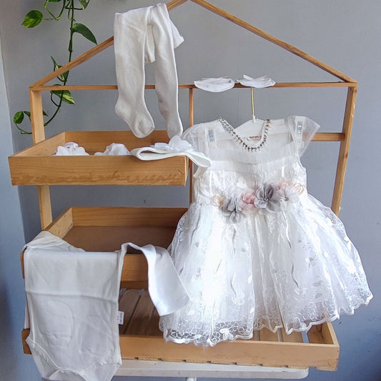 Christening Set for a baby girl (0-3 months)