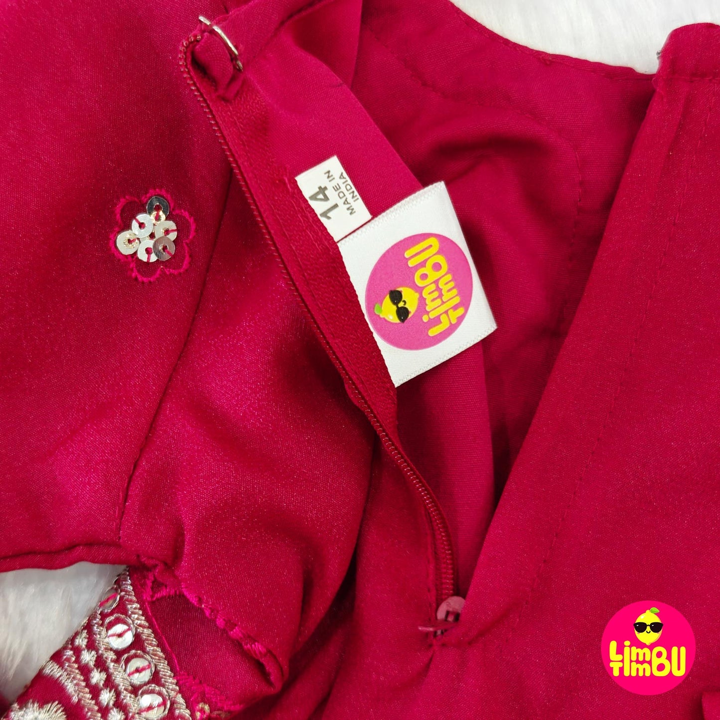 Limbu Timbu -Traditional Palazo Set Rani Pink