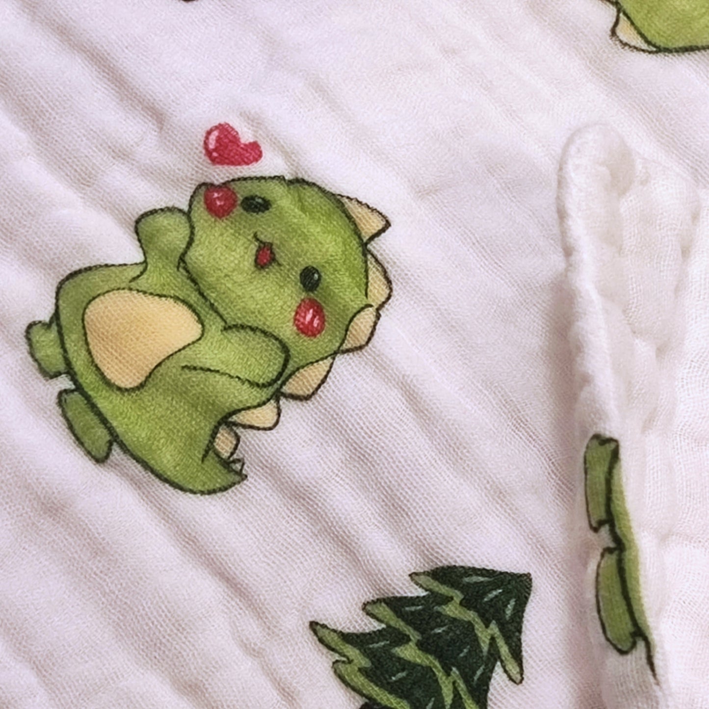 Dinosaur print Cotton Muslin Baby Bath Super Soft towel