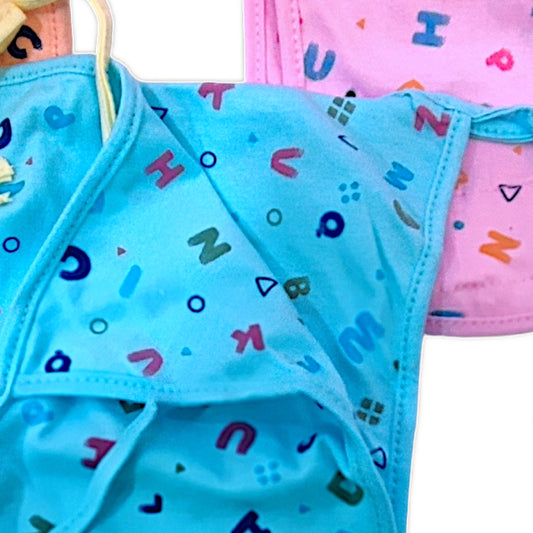 Cotton hosiery fabric Reusable Printed Nappies/ Langot- Set of 12