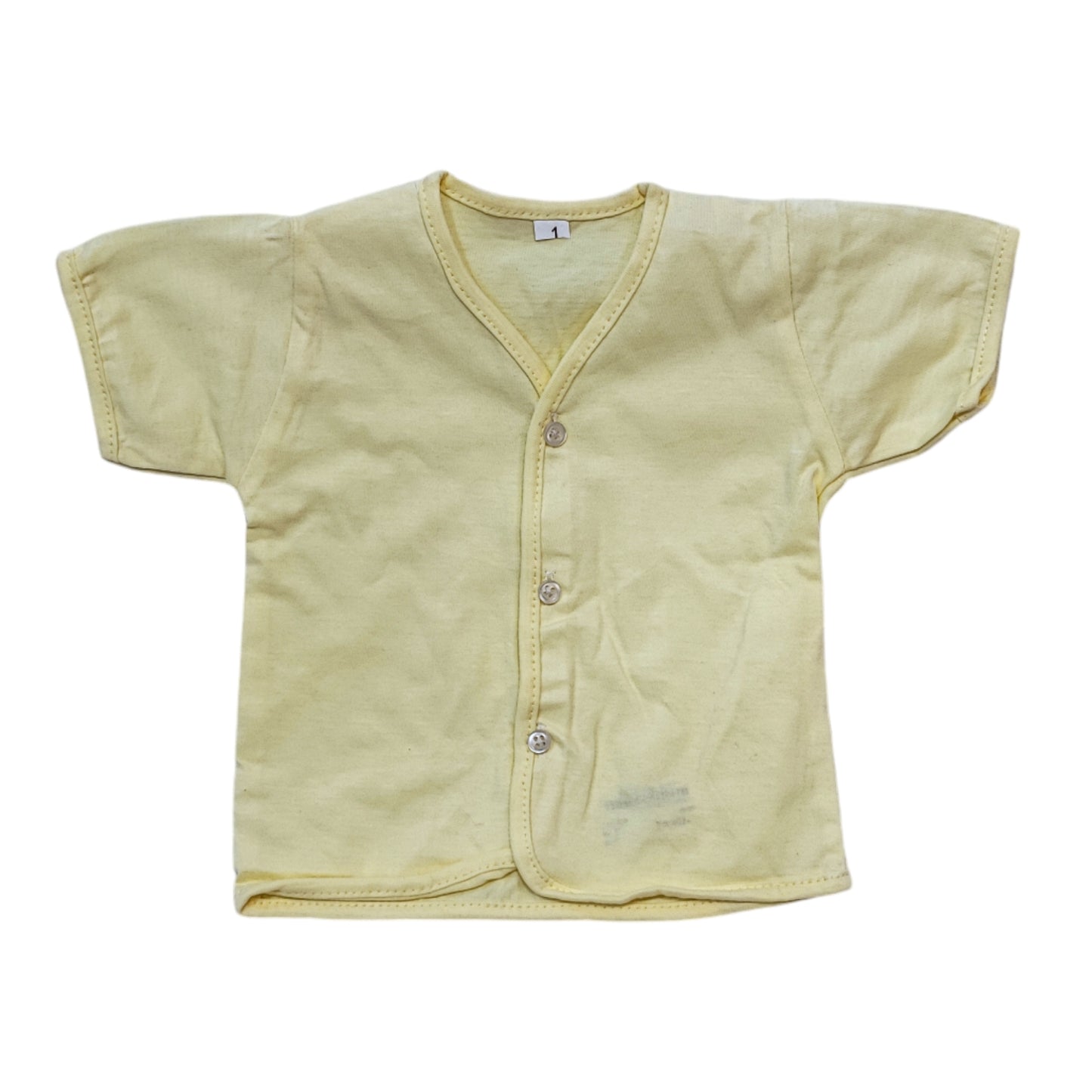 Unisex Cotton Hosiery Half Sleeves Plain Jhabla for Newborn Baby-Set of 4