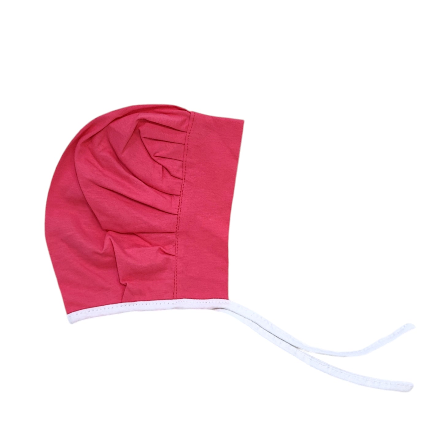 Unisex Plain Cotton Hosiery Muslin Caps for Newborn baby- Set of 3