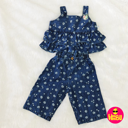 K2081 Denim 2 piece Set