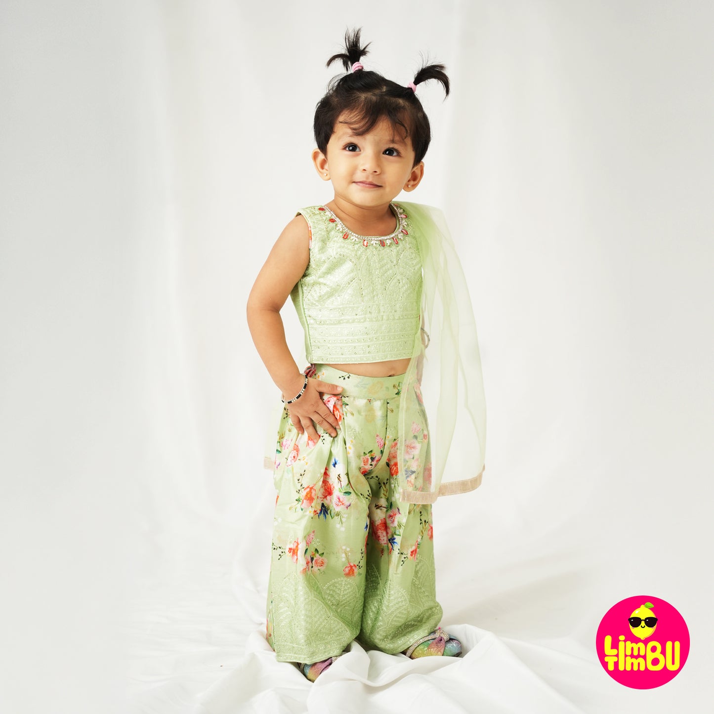 Limbu Timbu -Traditional Palazo Set Pista
