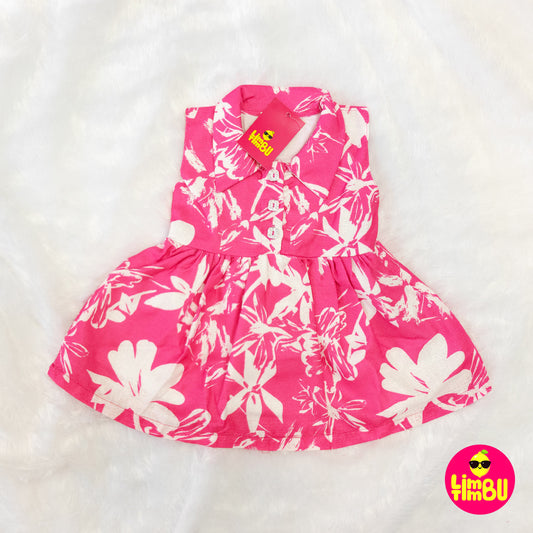 1461 Cotton Frock- Pink