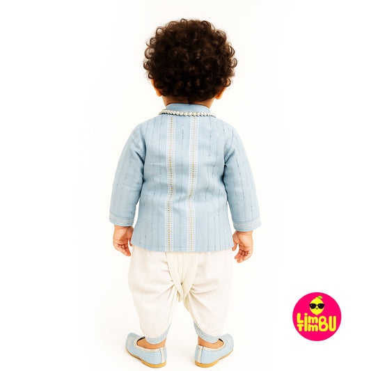 Limbu Timbu -Traditional Blue Kurta Set for a Boy