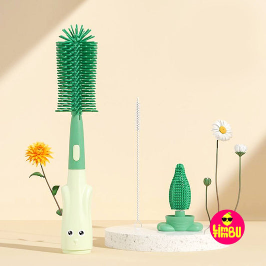 3 In 1 Silicone Brush Baby Bottle Cleaner Brush