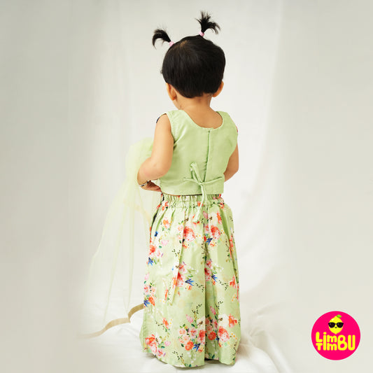 Limbu Timbu -Traditional Palazo Set Pista