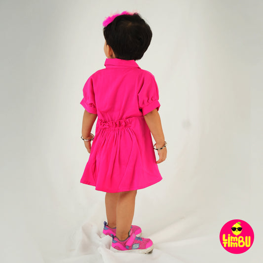 Limbu Timbu- Deep Pink Western Frock