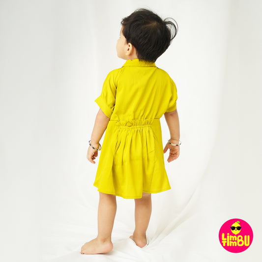 Limbu Timbu- Mustard Western Frock
