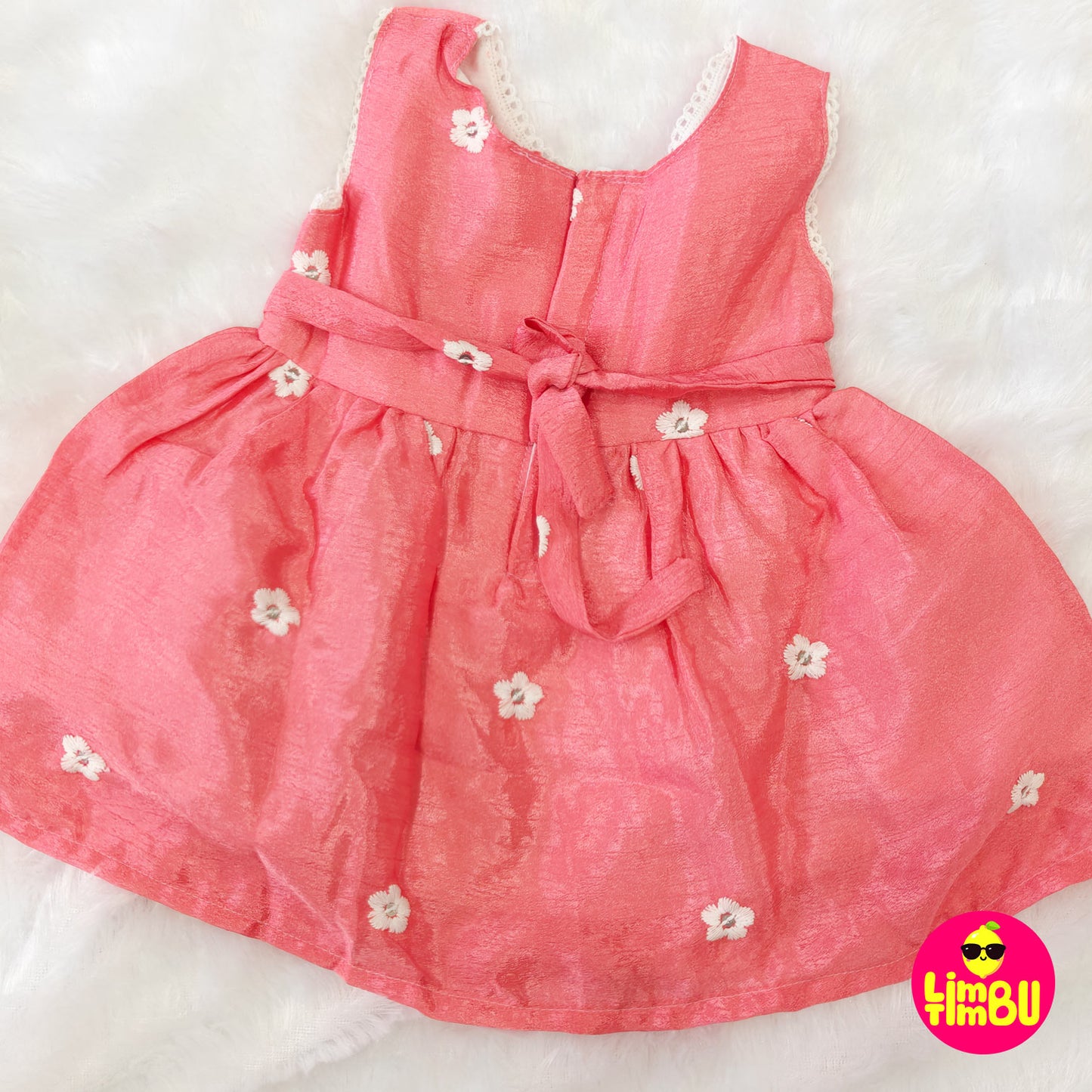 1458 Cotton Frock - Peach