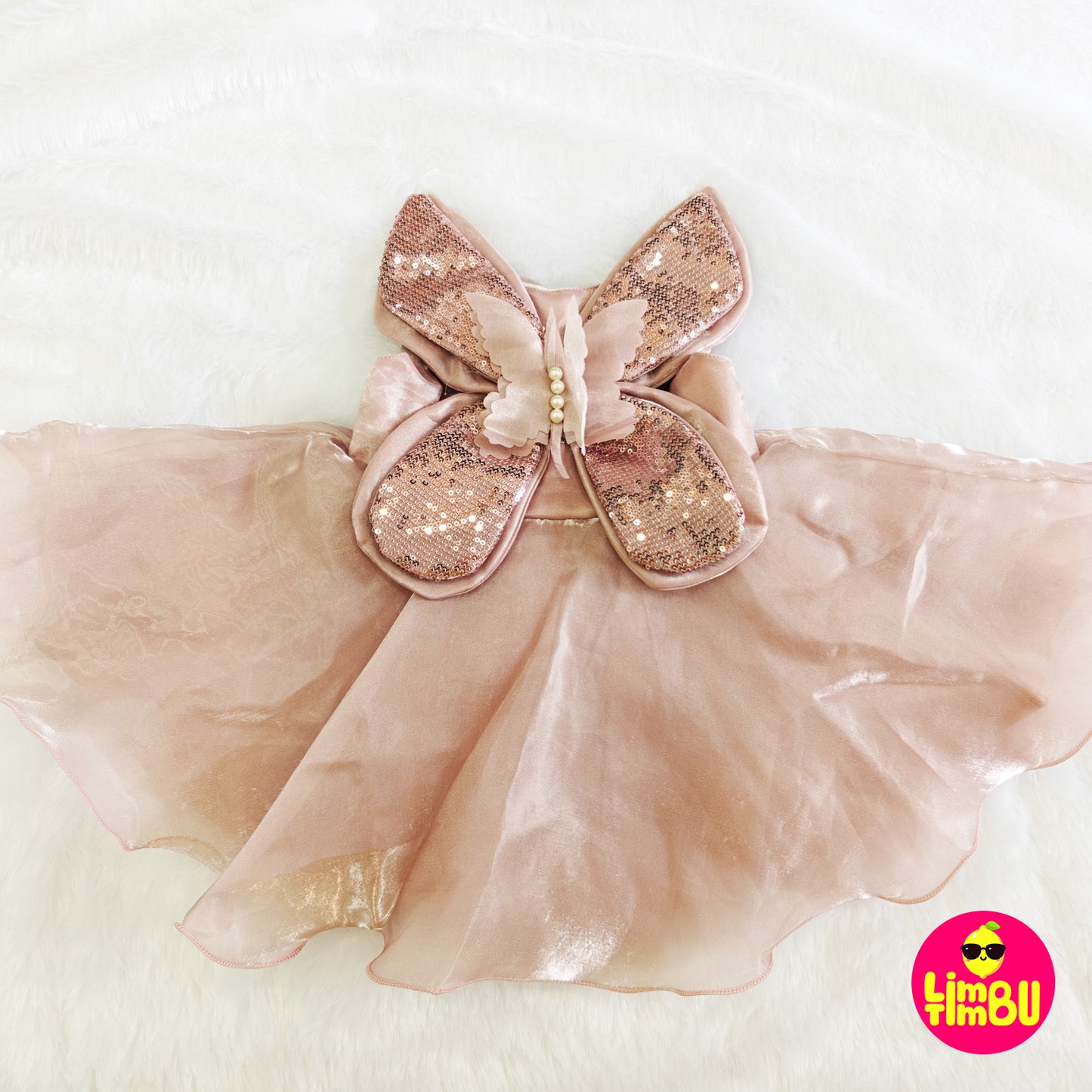 Limbu Timbu - Butterfly Pink Frock