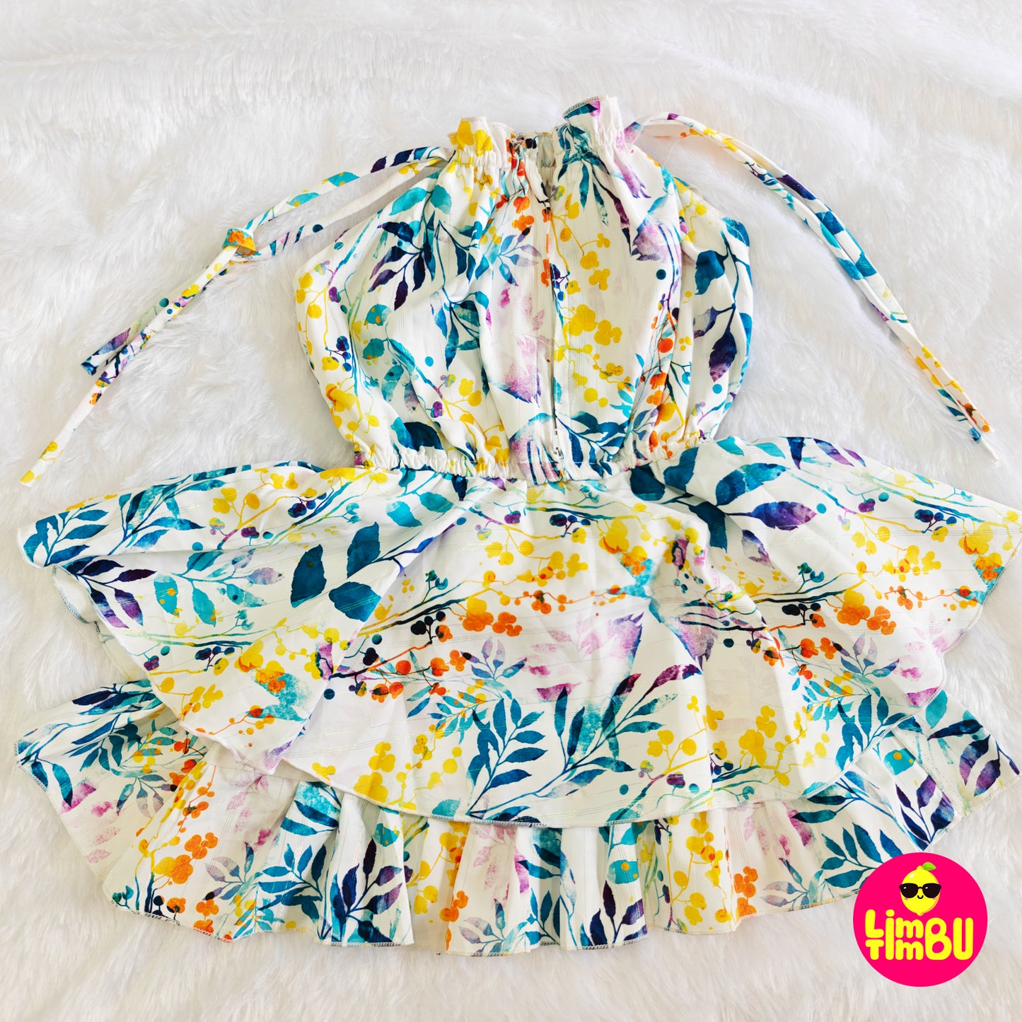 Limbu Timbu- Floral Print Casual Frock- Rama