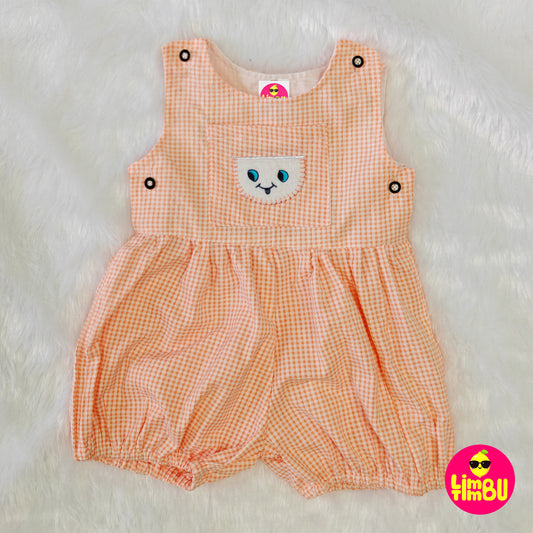 K937 romper dress for girl- Peach