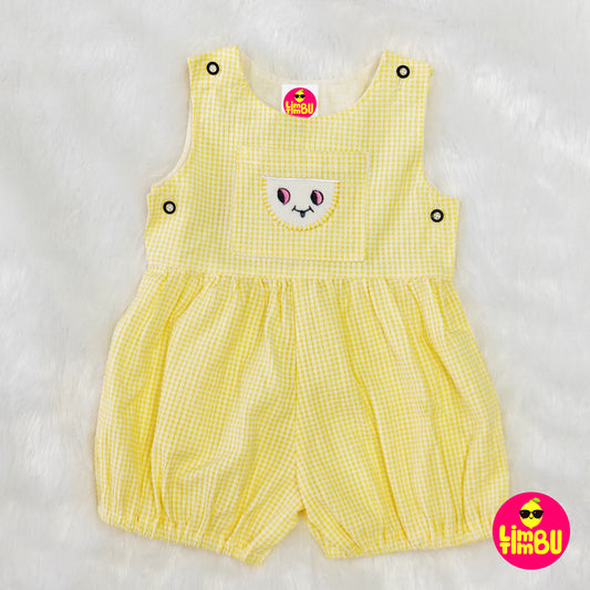 K937 romper dress for girl- Yellow