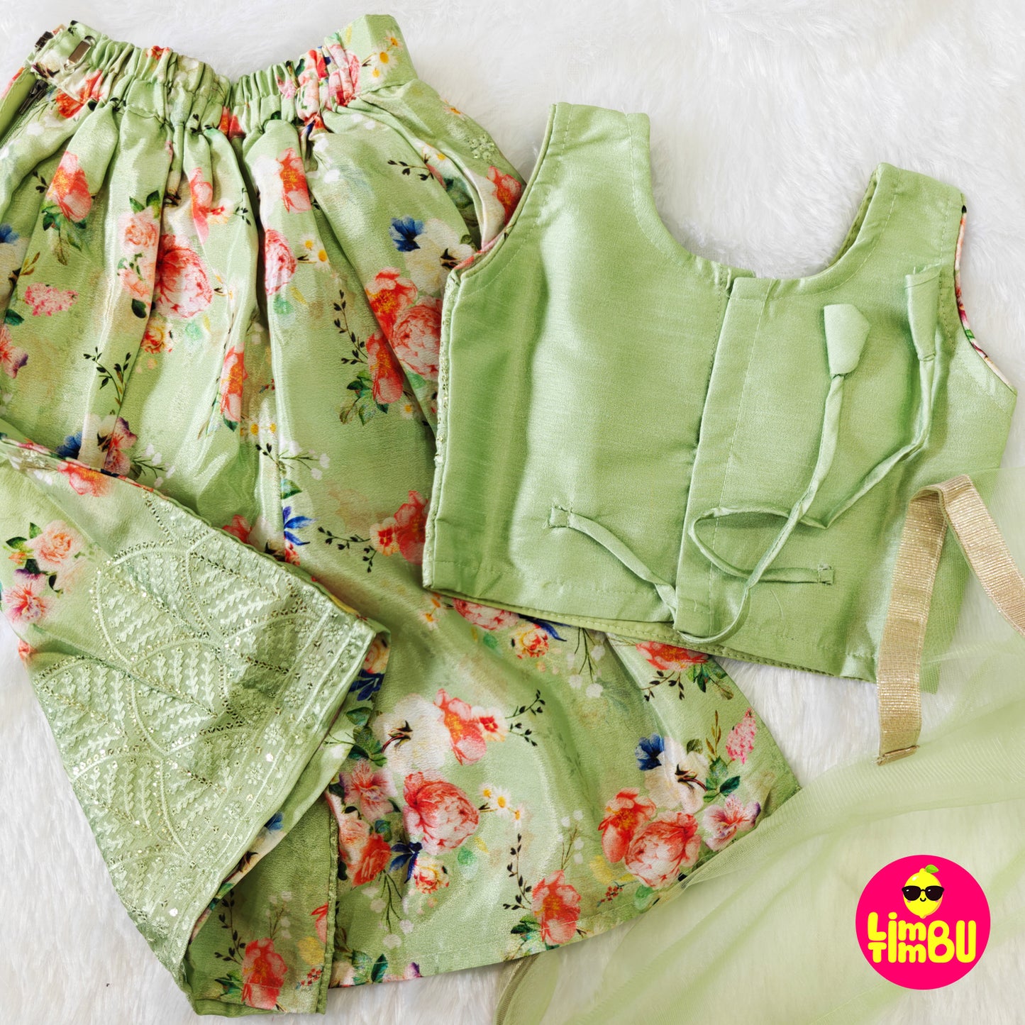 Limbu Timbu -Traditional Palazo Set Pista