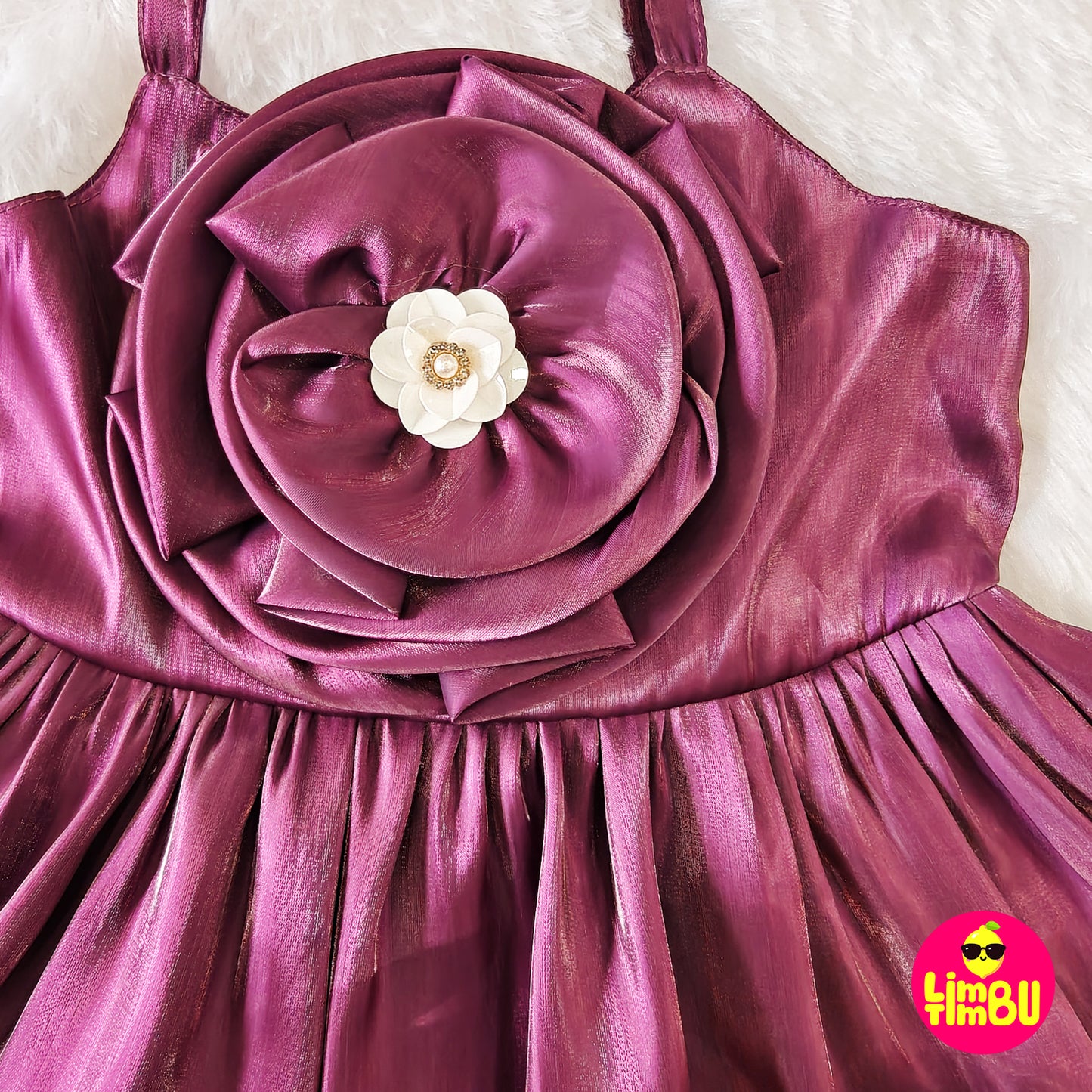 Limbu Timbu - Sleeveless Party Frock Wine