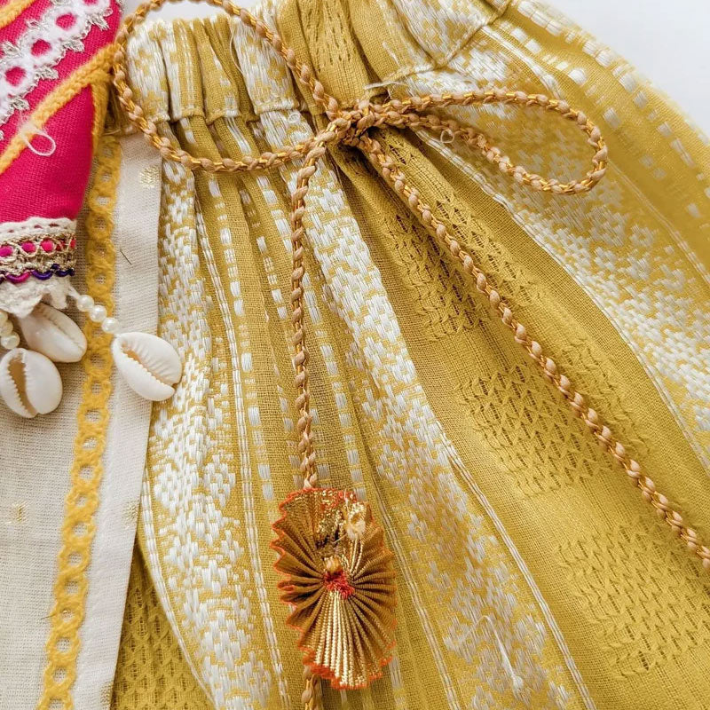 Methi Yellow Maharani Baby Girl Chaniya Choli