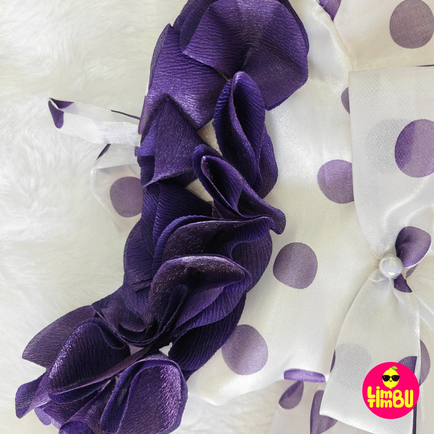 Limbu Timbu -Polka Dots Purple Party Frock