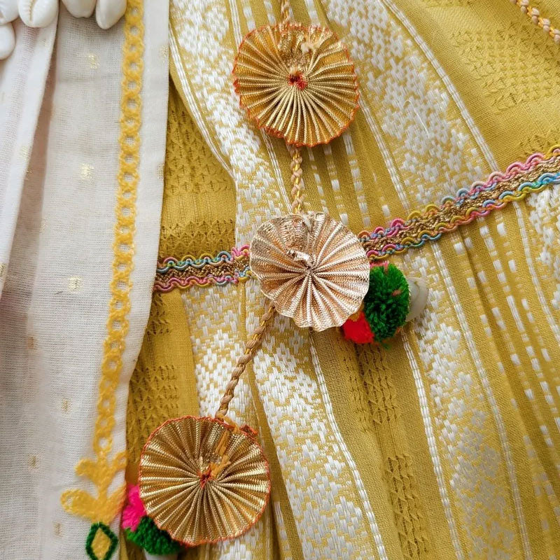 Methi Yellow Maharani Baby Girl Chaniya Choli