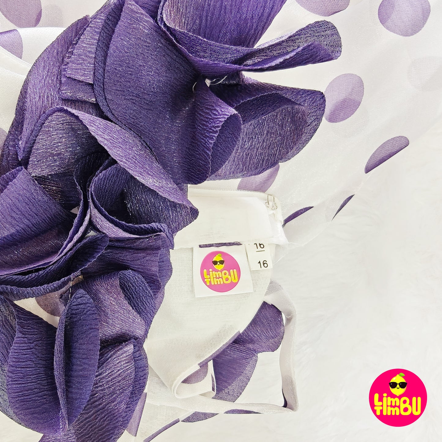 Limbu Timbu -Polka Dots Purple Party Frock
