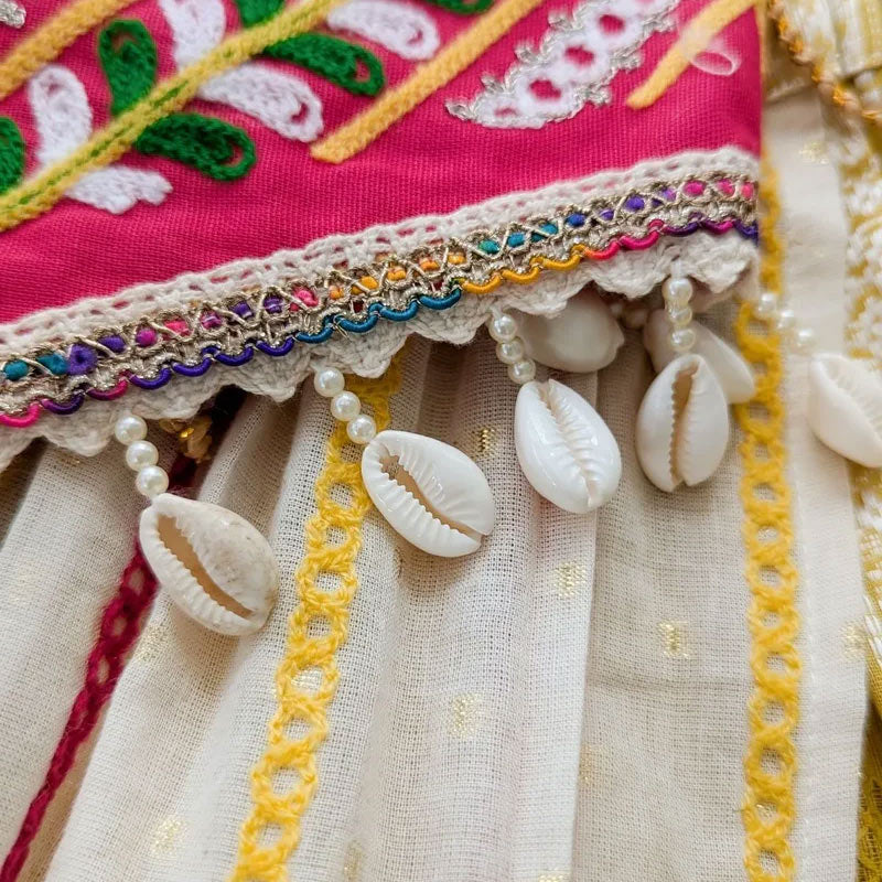 Methi Yellow Maharani Baby Girl Chaniya Choli