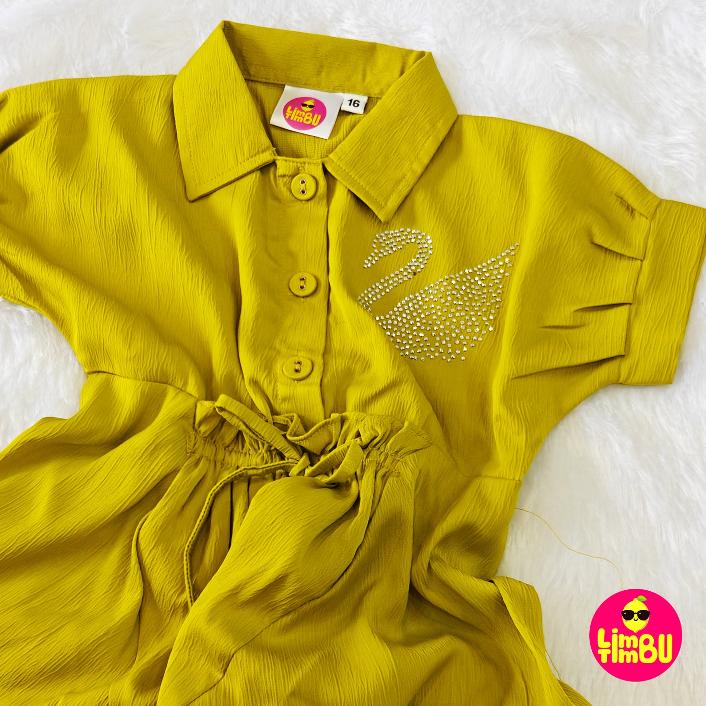 Limbu Timbu- Mustard Western Frock