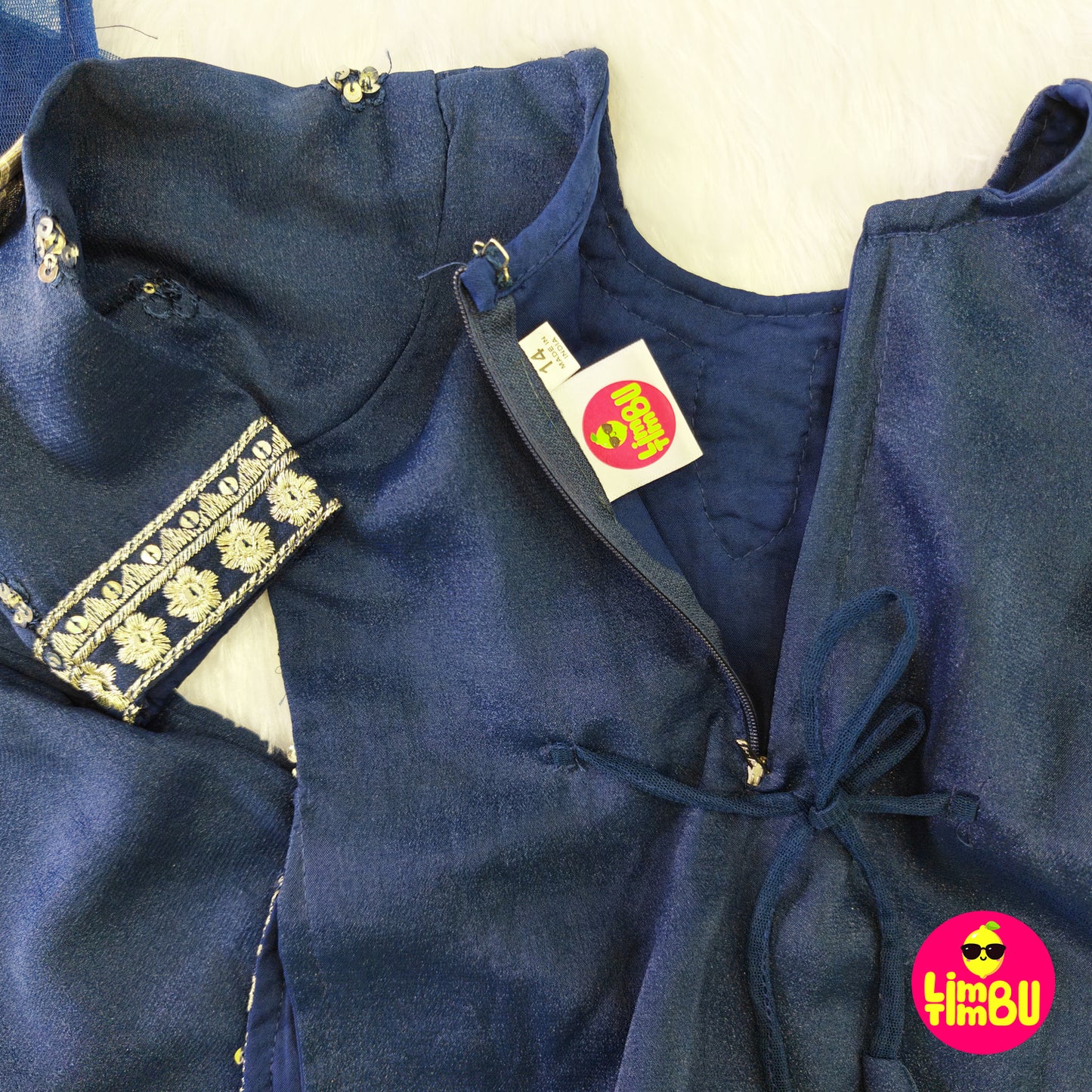 Limbu Timbu -Traditional Palazo Set Deep Blue