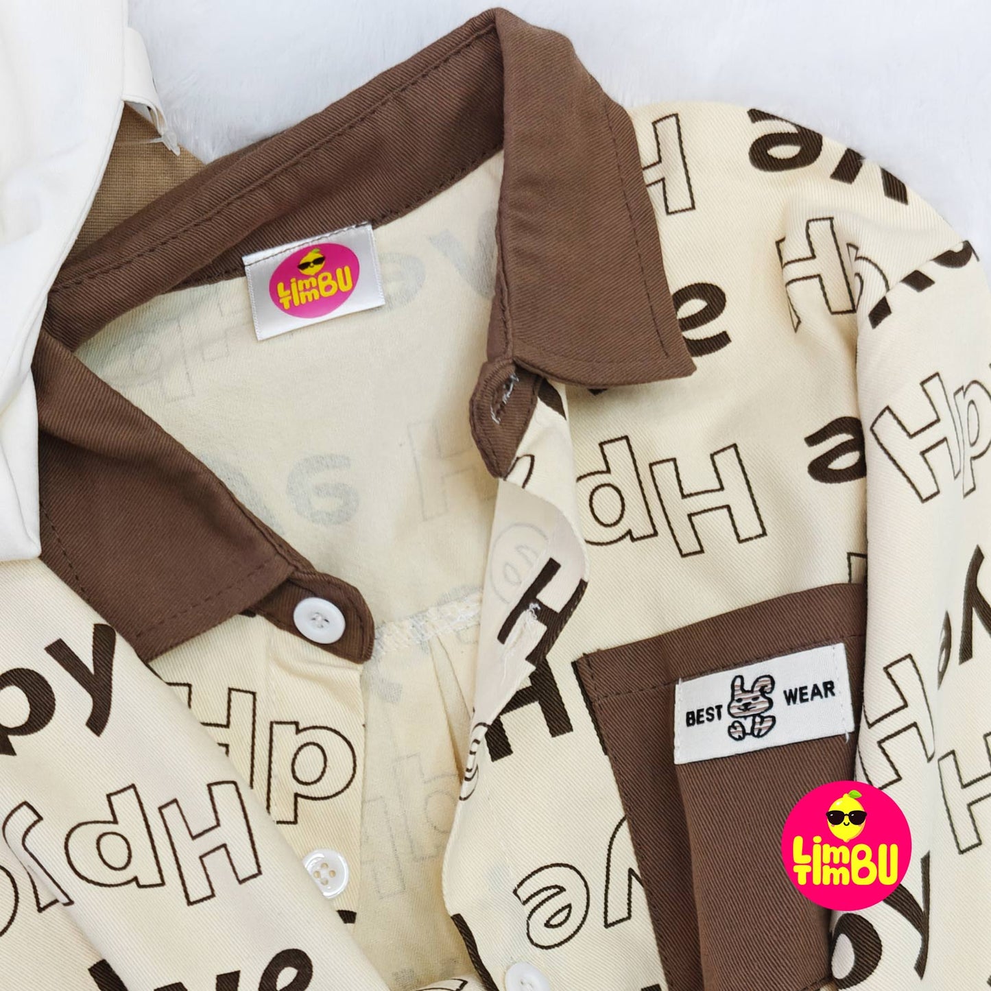 Limbu Timbu - Coffee Loose Fit Casual 3 pc Set