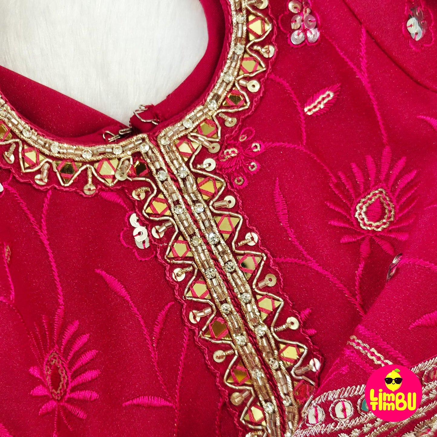 Limbu Timbu -Traditional Palazo Set Rani Pink