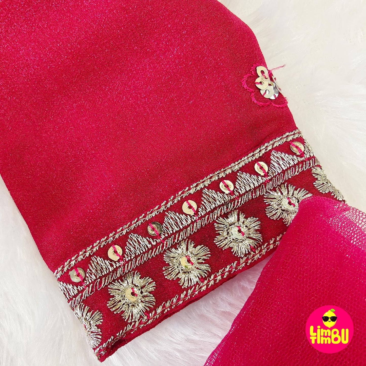 Limbu Timbu -Traditional Palazo Set Rani Pink