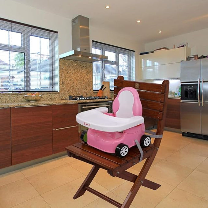 Mothertouch Feeding Booster Seat (Pink/White)