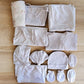 White Hosiery Cotton New Born Baby Essentials Advance Hospital Set- 19 Items