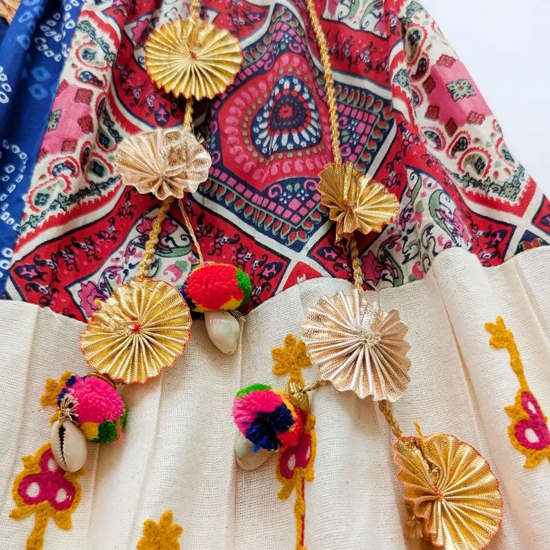 Morpankh Multicolour Chaniya Choli for Girls