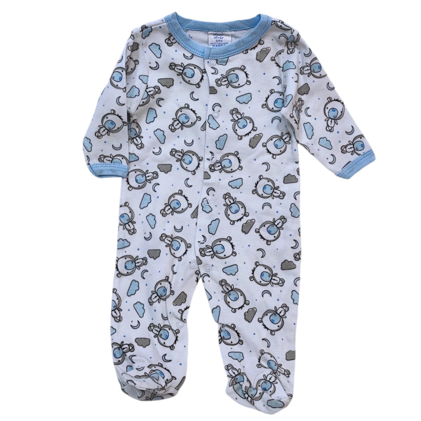 Newborn Baby Boy 5 Piece Gift Set- Blue Bear Print