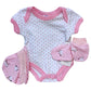 Newborn Baby Girl 5 Piece Gift Set- Unicorn Print
