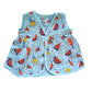 Cotton Muslin Jhabla Frock for a baby girl _set of 4