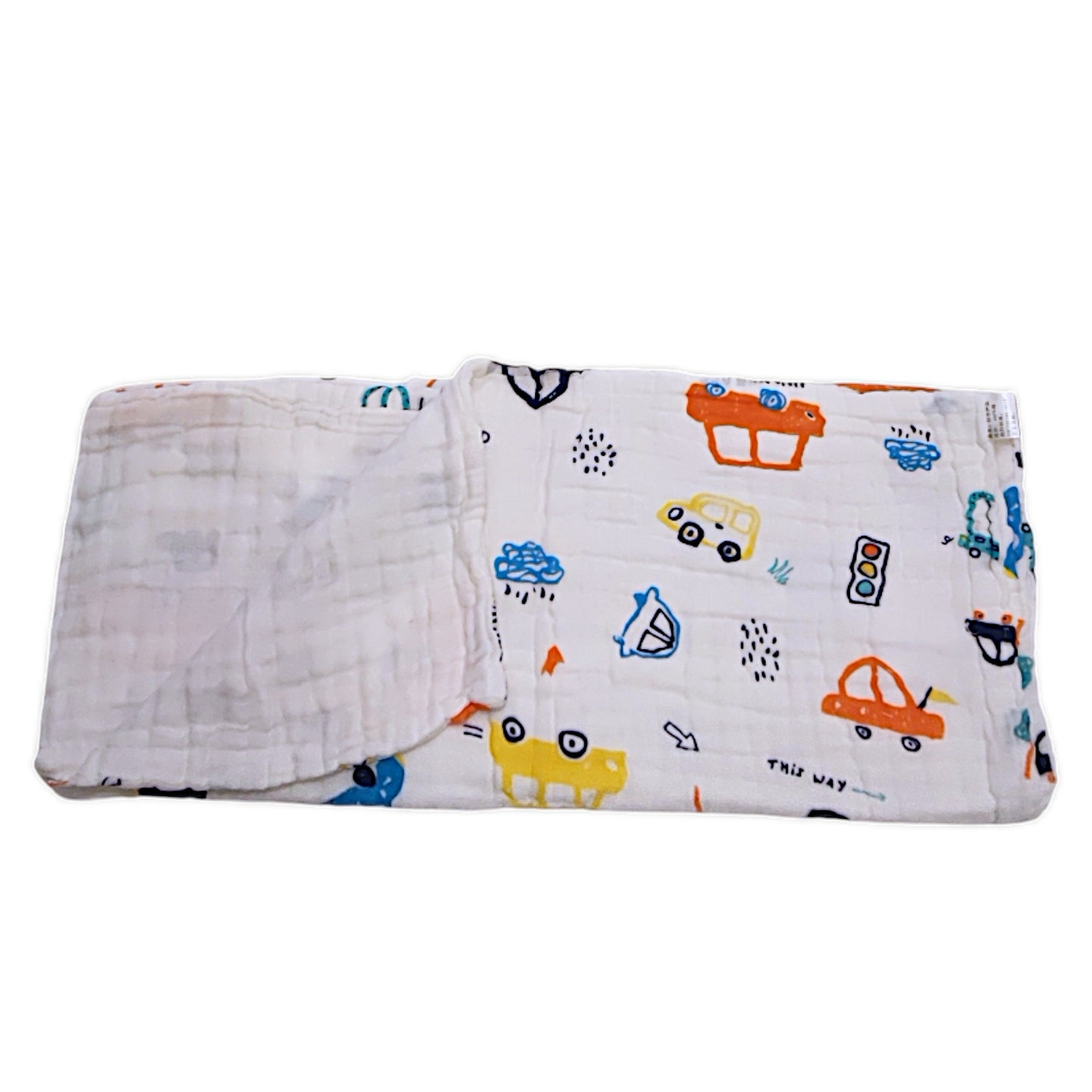 Car print Cotton Muslin Baby Bath Super Soft towel