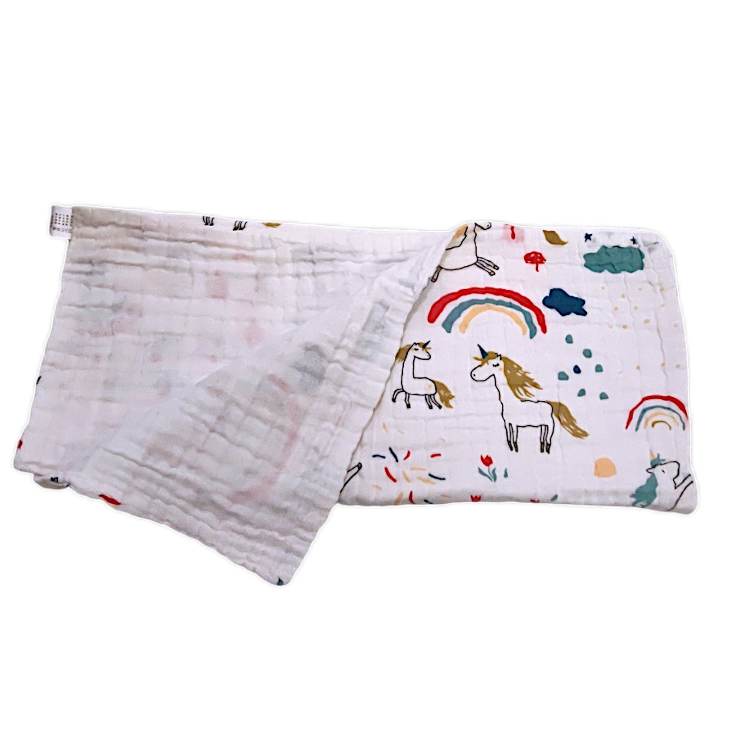 Unicorn print Cotton Muslin Baby Bath Super Soft towel