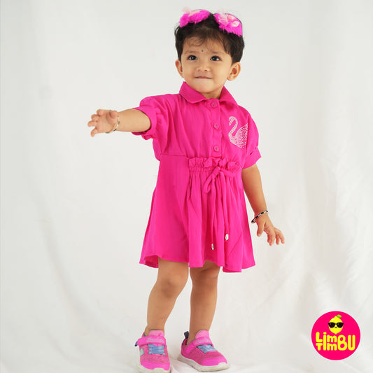Limbu Timbu- Deep Pink Western Frock