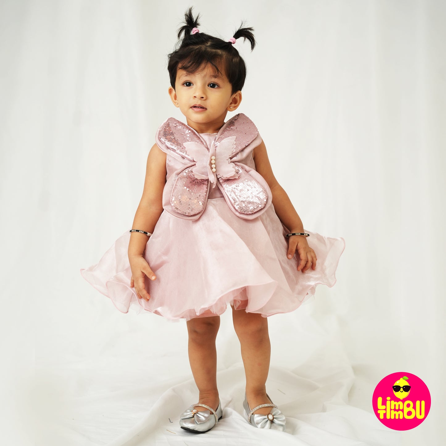 Limbu Timbu - Butterfly Pink Frock