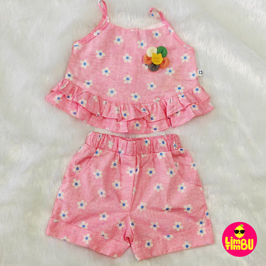 K2005 shorts set -Pink