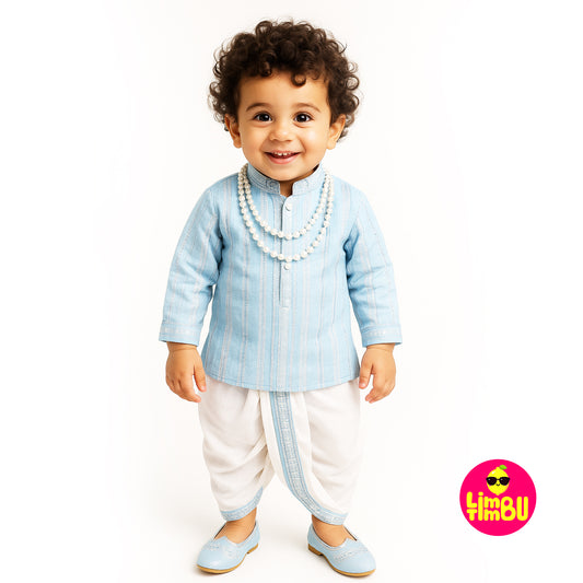 Limbu Timbu -Traditional Blue Kurta Set for a Boy
