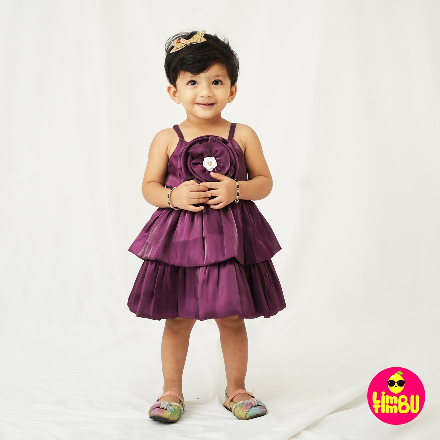 Limbu Timbu - Sleeveless Party Frock Wine