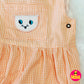 K937 romper dress for girl- Peach