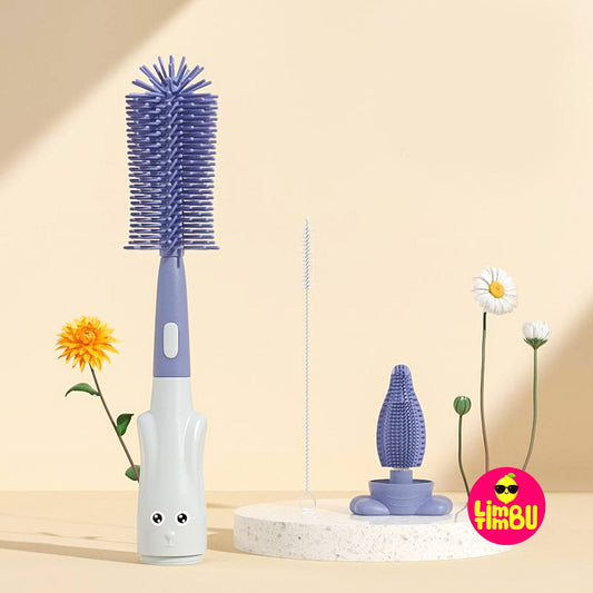 3 In 1 Silicone Brush Baby Bottle Cleaner Brush