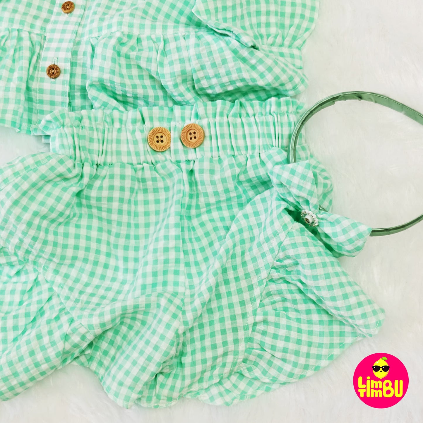 K2085 Divider skirt top-Green
