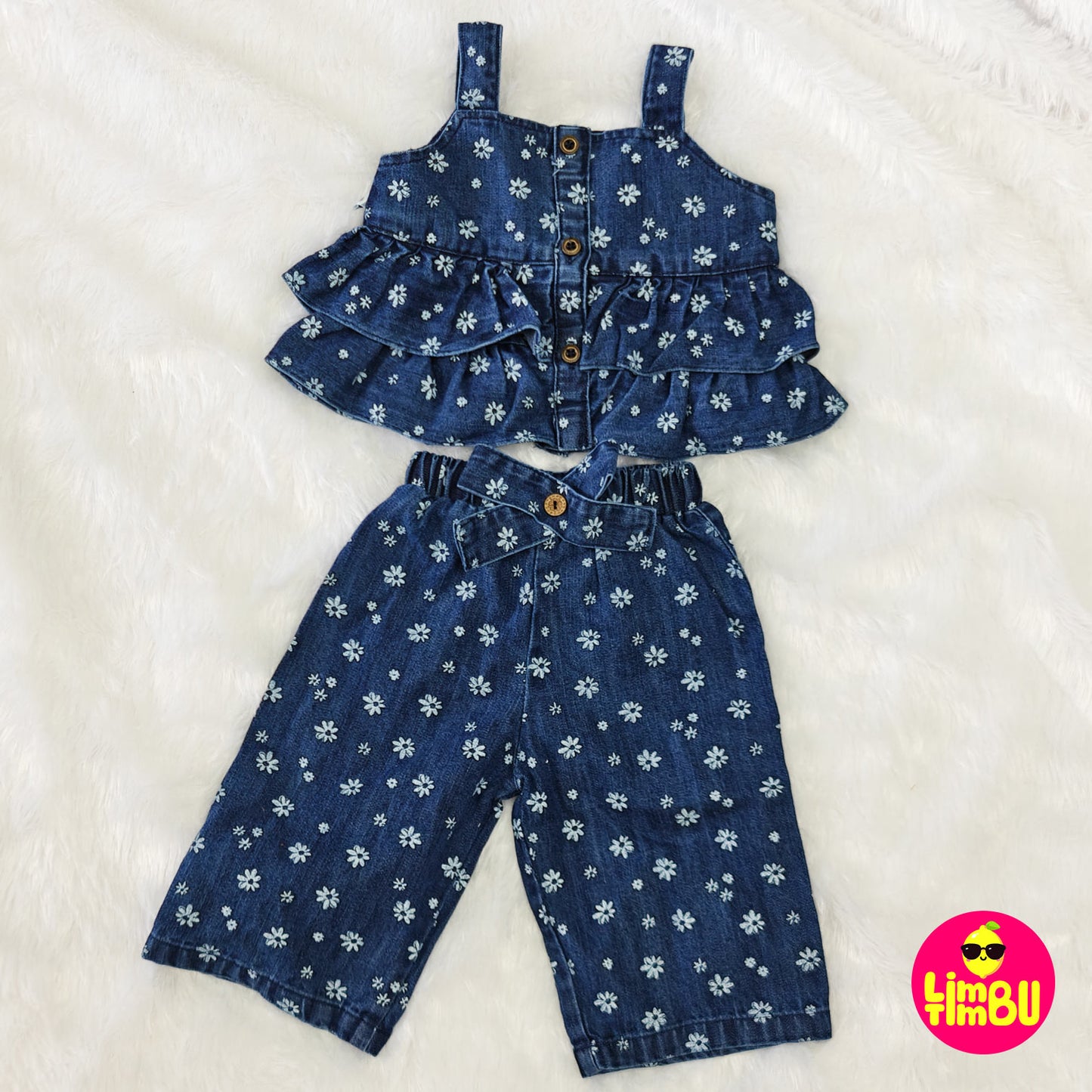 K2081 Denim 2 piece Set