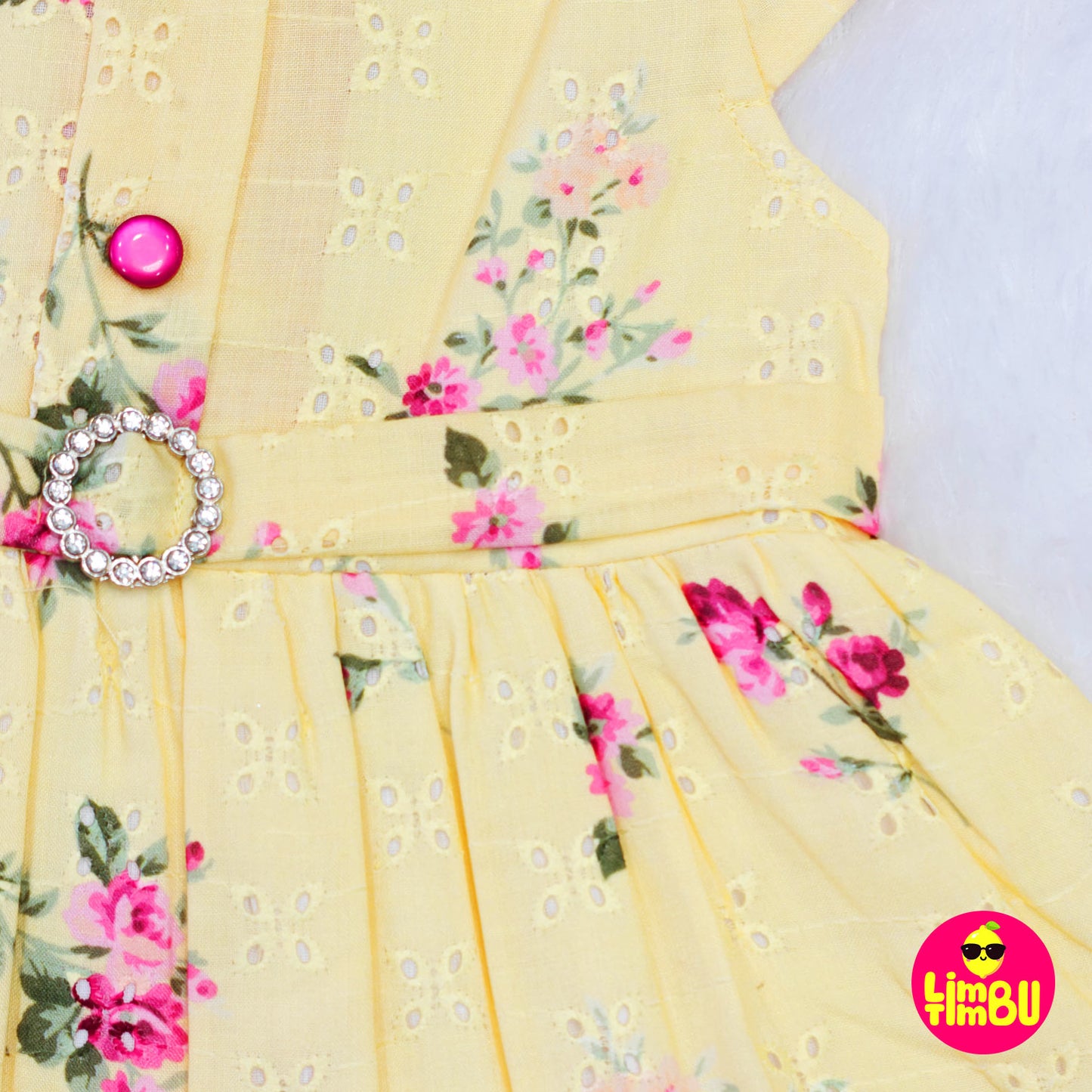 626 Cotton Frock- Yellow