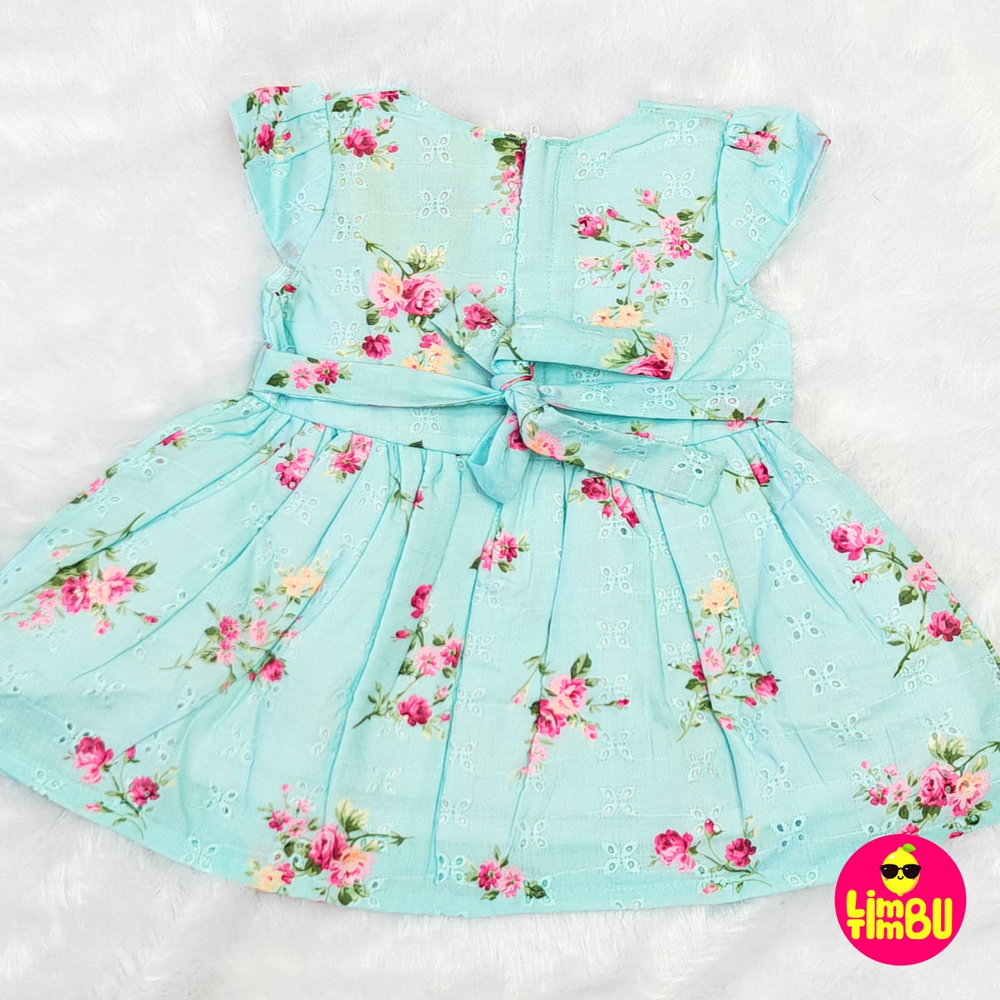 626 Cotton Frock- Blue